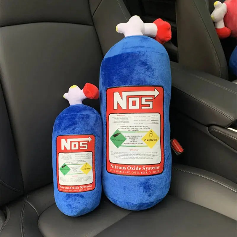 NOS Nitrous Oxide Bottle Soft Pillow Plush